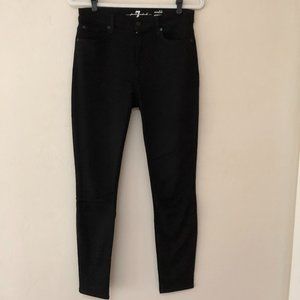 7 For All Mankind Black Ankle Gwenevere Skinny Jeans